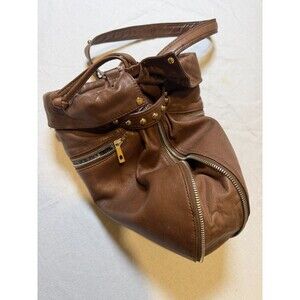 Vintage Y2K Junior Drake Genuine Soft Leather Hobo Shoulder Bag Slouchy Boho
